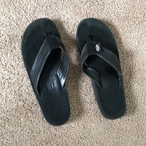 Rainbow double layer leather sandals Ladies Size Small